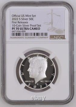 2022 S Silver United States 50C First Releases Proof NGC PF 70 ULTRA CAMEO