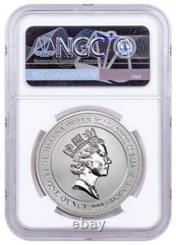 2022 Saint Helena Pegasus 1 oz Silver £1 Coin NGC MS70 FDI Norris Signed
