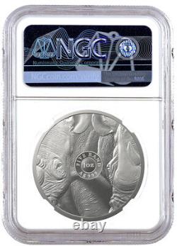 2022 South Africa 1-oz Silver Big 5 Series II Rhino NGC MS70 First Releases