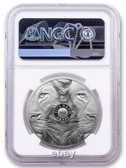 2022 South Africa BIG 5 Lion Silver 1 oz Coin NGC PF 70 UC First Releases