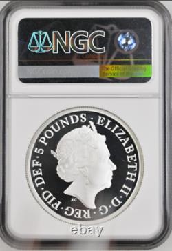 2022 UK £5 2 oz. Silver Tudor Beasts LION OF ENGLAND NGC PF69 UC coin 2/10