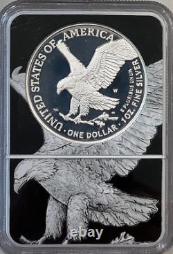 2022 W American Silver Eagle Proof $1 NGC PF70 FIRST DAY OF ISSUE Dual Core