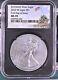 2022 W Burnished $1 Silver Eagle NGC MS70 FDI, First Day of Issue Iwo Jima! %%