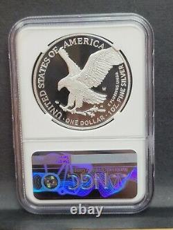 2022 W NGC PF70 $1 FIRST DAY OF ISSUE Silver Eagle CONGRATULATIONS SET FDI %%%