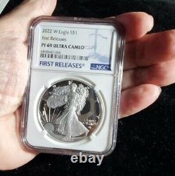 2022 W Silver Eagle NGC PF69 Ultra Cameo First Release in hand! T2641