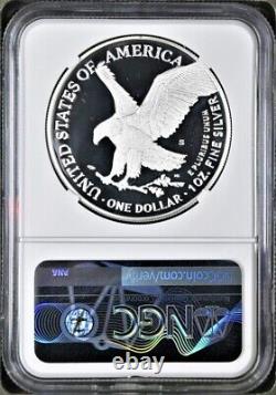 2022 s proof silver eagle, ngc pf69 uc first day of issue, first label, in hand