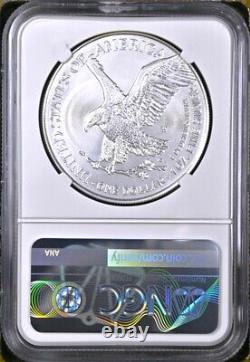 2022 w burnished silver eagle, ngc ms70 first releases, with ogp, silver star