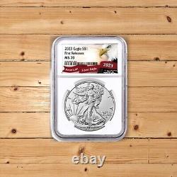 2023 $1 5 X -1-oz Silver Eagle NGC MS70 First Releases Eagle Exquisite Coin