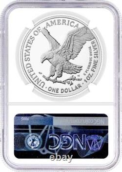 2023 $1 Silver Eagle NGC MS70 FDOI Gaudioso Signed U. S. Mint Engraver Series