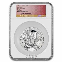 2023 5 oz Silver Eos and the Horses MS-70 NGC (FDI) SKU#278023