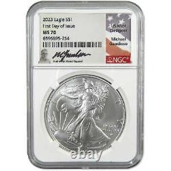 2023 American Silver Eagle MS 70 NGC First Day Gaudioso SKUOPC91