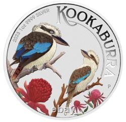 2023 Australia Berlin Kookaburra World Money Fair WMF 1 oz Silver MS70 NGC ER