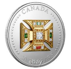 2023 Canada Coin, $20 Pure Silver Coin, The St. Edward's Crown
