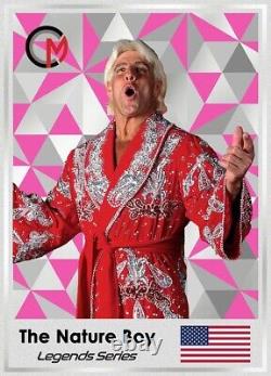 2023 Cook Islands Ric Flair Pink Colorway 3g Silver Foil Coin Card NGCx 10