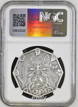 2023 Germania Witchcraft Seeress 1oz Silver Antique Coin Mintage 2000 NGC MS70