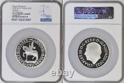 2023 Great Britain 5oz Silver 10 Pounds NGC PF70UC Charles I FR 1/257