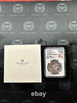 2023 Great Britain Lion & Eagle 1 Oz Silver Proof NGC PF70 Signed John Mercanti