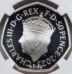 2023 KING CHARLES III CORONATION NGC PF70, OFFICIAL G BRITAIN 0.999 Silver COIN