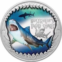 2023 NGC PF70 Tuvalu Australia Tiger Shark Deadly & Dangerous 1 oz Silver Coin