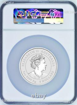 2023 P Australia Silver Lunar Year of the Rabbit 5oz $8 Coin NGC MS70 FR