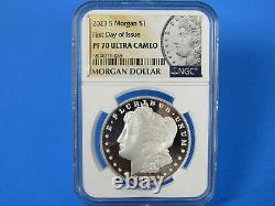 2023 S 6-Coin Set, Morgan/Peace Dollar Set NGC Pf/Ms 70 First Day Of Issue