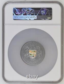 2023 United Crypto States Binary Puma 2oz Silver Antiqued Coin NGC MS70 FR