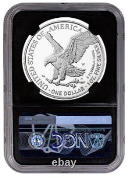 2023-W 1-oz. American Silver Eagle $1 NGC PF70 UC FDI Black Core Eagle