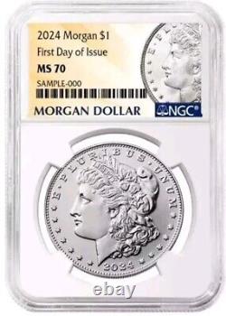 2024 $1 Morgan Silver Dollar (1 coin)- NGC MS70 FDOI FIRST DAY ISSUE Fdi