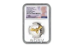 2024 Australia 1 OZ Silver Wedge Tailed Eagle 10th Ann. Gilded Proof NGC PF70 UC