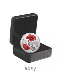 2024 Canada Remembrance Day Poppy 1oz Pure Silver Proof $20 coin