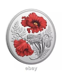 2024 Canada Remembrance Day Poppy 1oz Pure Silver Proof $20 coin