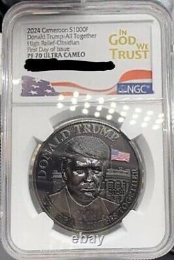 2024 Donald Trump Coin We Are All In This Together High Relief NGC PF70 RARE