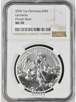 2024 Germania Mint Lady Germania 1 oz Silver Coin NGC MS 70