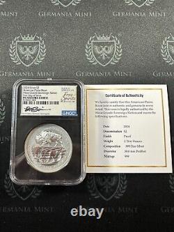 2024 Mesa Grande $2 2oz Silver Bison NGC PF70 FDI UHR Beth Zaiken Sig. Edition