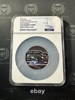 2024 Niue 1 oz Silver Proof Star Trek USS Enterprise NCC-1701 NGC PF70 UC FR