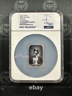 2024 Niue Harry Potter Patronius 1 oz Proof Silver NGC Pf70 UC 1st Release