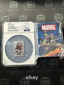 2024 Niue Marvel 1 oz Silver Proof Green Goblin NGC MS70 Antiqued 1st Release