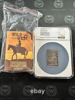 2024 Niue Wild West Calamity Jane 1 oz Antiqued Silver NGC MS 70 Mintage of 1999