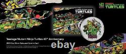 2024 Tuvalu Teenage Mutant Ninja Turtles 1oz Silver Colorized Coin NGC MS 70