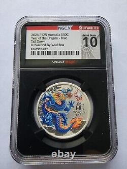 2024 Year Of The Dragon Mint State 10 Blue