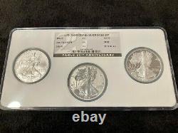 20th Anniversary Silver Coin Set NGC-70