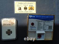 3 Pc. 2000+/- Year Old Coin-ngc, Gold, Ruby Sale- Greatly Reduced Estate Lot