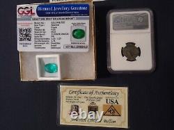 3 Pc. Lot -1400 Year Old Coin-ngc, Gold, Emerald Sale- Greatly Reduced Estate