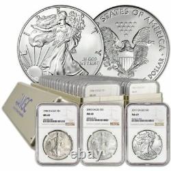 38 Coin Complete American Silver Eagle Set 1986-2022 NGC-MS69 Includes Type 2
