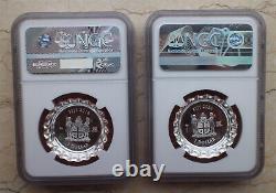 A Pair of NGC PF70 Fiji Silver (6g for Each) Coins Coca-Cola Bottle Cap