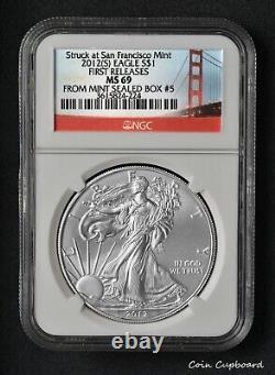 A RARE and unique set of 2012 Silver Eagles FIRST DAY STRIKES