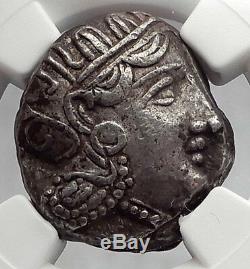 ATHENS Attica Greece Athena Owl Tetradrachm Ancient Silver Greek Coin NGC i59986