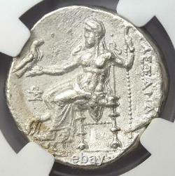 Alexander the Great III Seleucus I AR Tetradrachm Coin 336-323 BC NGC AU