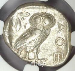 Ancient Athens Greece Athena Owl Tetradrachm Coin (440-404 BC) NGC XF (EF)