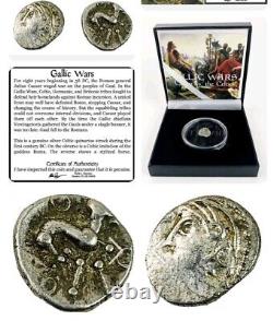 Celtic Tribes Gallic Wars. Genuine Ancient Silver Celtic Coins NGC Slabs